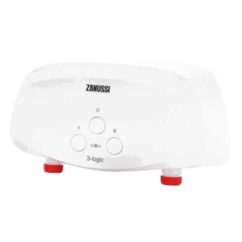 Водонагреватель проточный Zanussi 3-logic 3.5 TS (душ+кран) white в Юлмарт