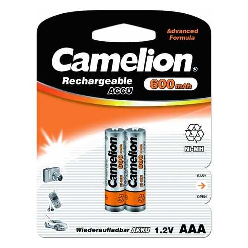 Аккумуляторная батарея Camelion AAA-600mAh Ni-Mh BL-2 в Юлмарт