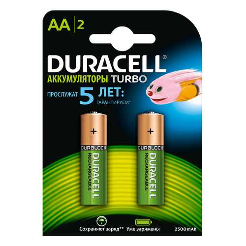 Аккумуляторная батарея Duracell HR6-2BL 2 шт в Юлмарт