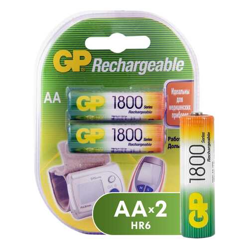 Аккумуляторная батарея GP Batteries 180AAHC-2DECRC2 2 шт в Юлмарт