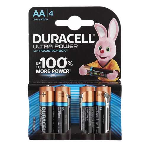 Батарейка Duracell Ultra Power LR6-4S 4 шт в Юлмарт