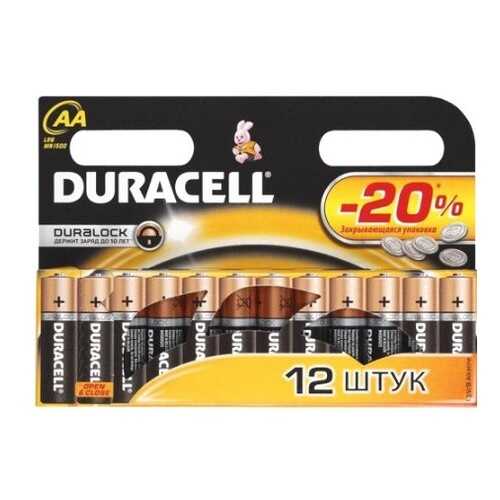 Батарейка DURACELLL R6-12BL Basic 12 шт. в Юлмарт