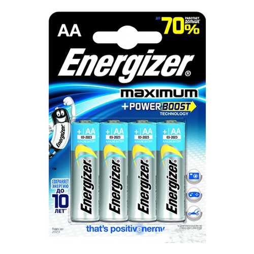 Батарейка Energizer Maximum 638635 4 шт в Юлмарт