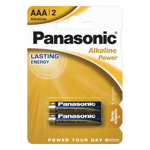 Батарейка Panasonic Alkaline Power LR03REB/2BP 2 шт в Юлмарт