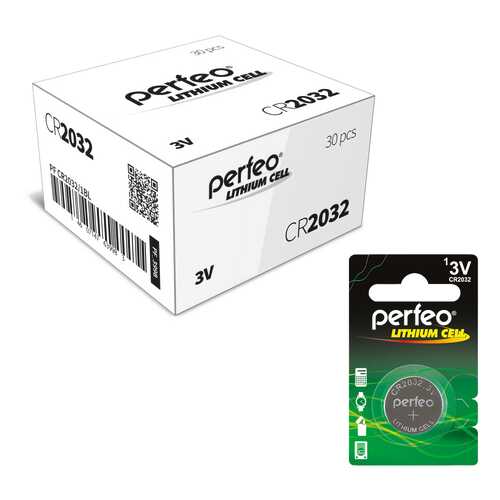 Батарейка Perfeo CR2032/1BL Lithium Cell 30 шт в Юлмарт