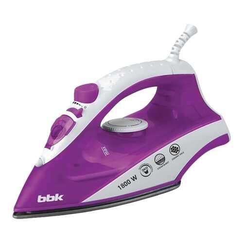 Утюг BBK ISE-1802 White/Purple в Юлмарт