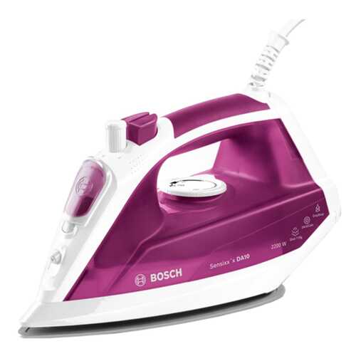 Утюг Bosch Sensixx'x DA10 TDA1022010 White/Purple в Юлмарт