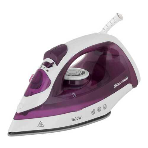 Утюг Maxwell MW-3041 VT White/Purple в Юлмарт