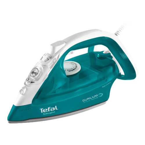 Утюг Tefal Easygliss FV3965E0 White/Cyan в Юлмарт