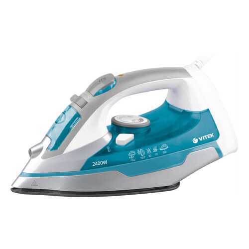 Утюг VITEK VT-1258 White/Cyan в Юлмарт