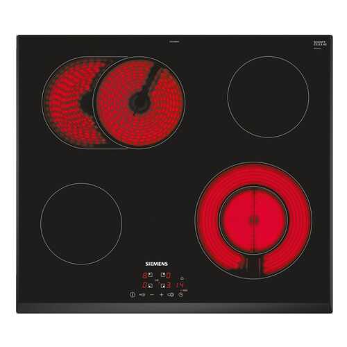 Встраиваемая варочная панель электрическая Siemens ET651BNB1E Black в Юлмарт