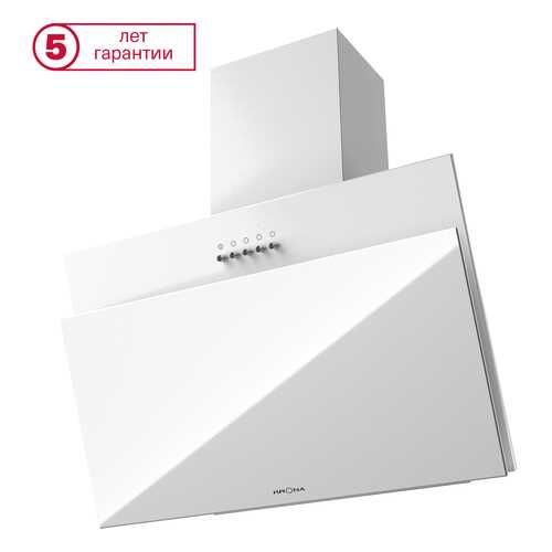 Вытяжка наклонная KRONAsteel Ester 600 Wh PB White в Юлмарт