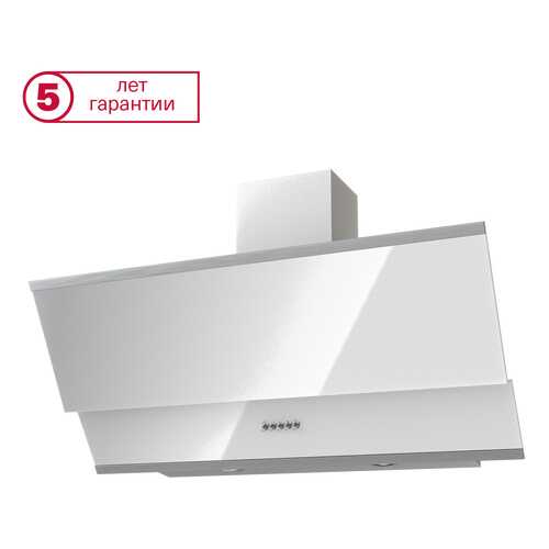 Вытяжка наклонная KRONAsteel Irida 900 PB White/Grey в Юлмарт